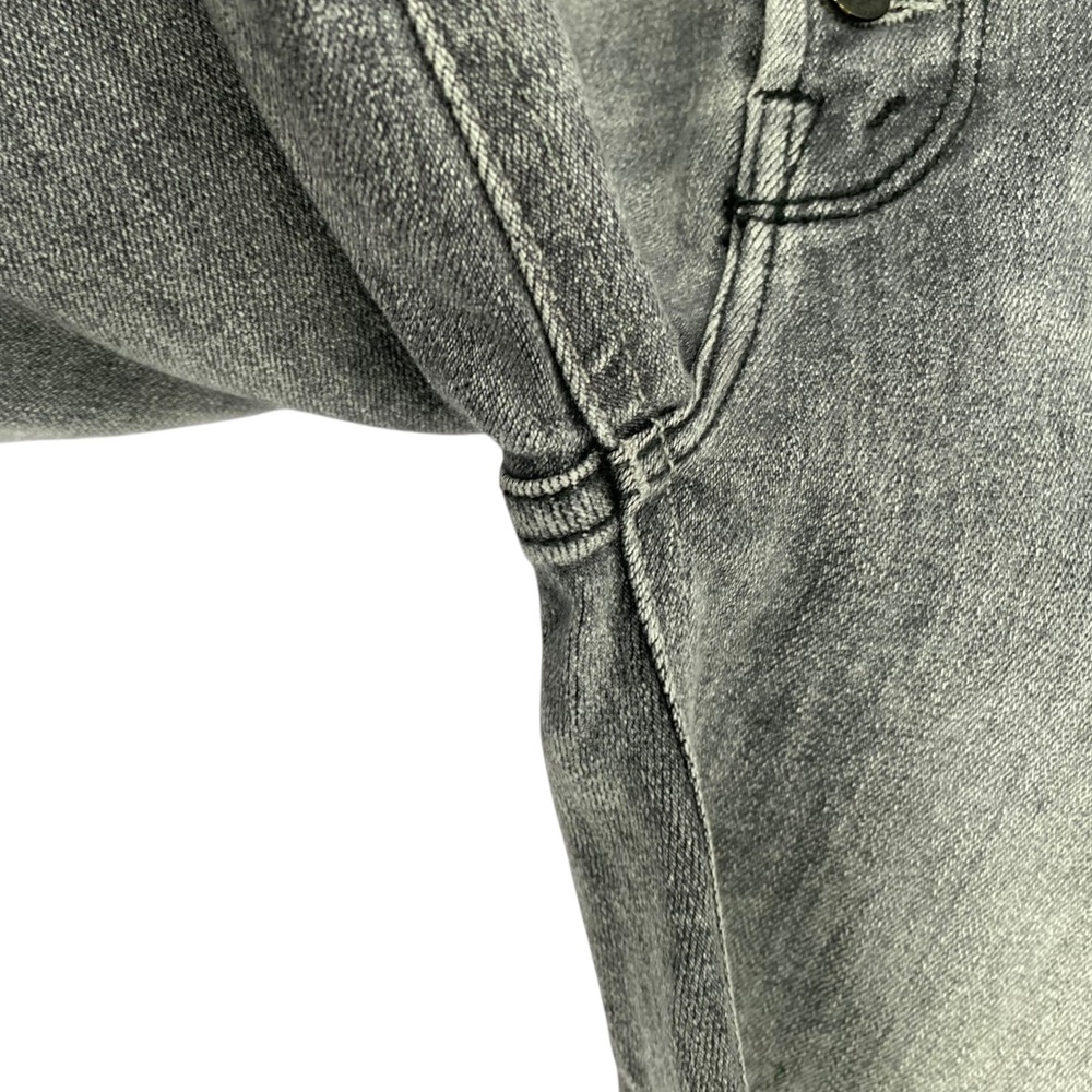 Mother The Pixie Dazzler Ankle Fray Digging Up‎ Dirt Grey High Rise Jeans 25 - Picture 11 of 14
